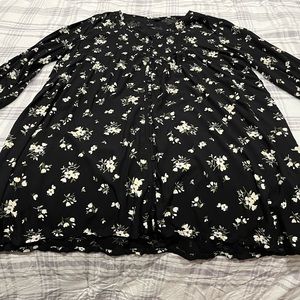 Women’s 2X 3/4 sleeve button up dress